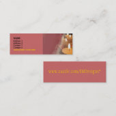 Carte de visite maigre personnalisable de bougie (Devant / Derrière)