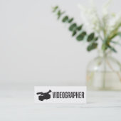 Carte de visite maigre simple de Videographer (Debout devant)