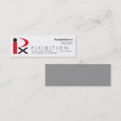 Carte de visite maigre Template3 de Pixibition (Devant / Derrière)