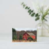 Carte De Visite Mail Pouch Rural Barn (Debout devant)