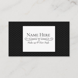 Carte De Visite Maillage 3D noir