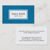 Carte De Visite Maillage | Bleu (Devant / Derrière)