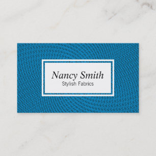 Carte De Visite Maillage Bleu