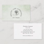 Carte De Visite Main avec arbre (Devant / Derrière)