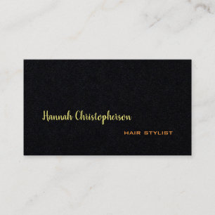 Carte De Visite Main Classique Manuscrite Coiffeur Simple