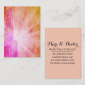 Carte De Visite Main curative de rayon de guérisseur d'énergie de (Devant / Derrière)