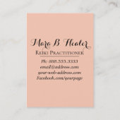 Carte De Visite Main curative de rayon de guérisseur d'énergie de (Dos)