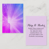 Carte De Visite Main curative d'énergie de *~* rayonnant la (Devant / Derrière)