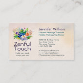 Carte De Visite Main de guérison - Illustration de l'aquarelle du  (Devant)