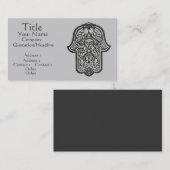 Carte De Visite Main de henné de Hamsa (Original) (Devant / Derrière)
