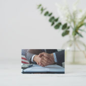 Carte De Visite Main-d'oeuvre de la finance et de l'assurance patr (Debout devant)