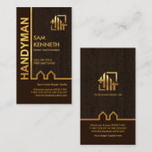 Carte De Visite Main-d'oeuvre pour la construction d'or (Devant / Derrière)