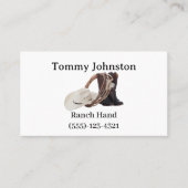 Carte De Visite Main du ranch (Devant)