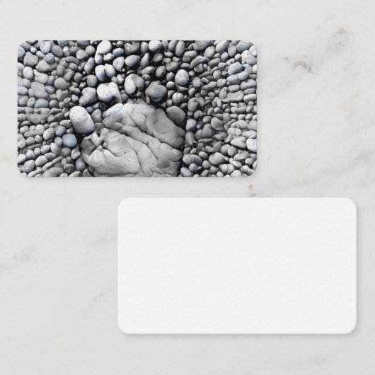 Carte De Visite Main en pierre (Devant / Derrière)