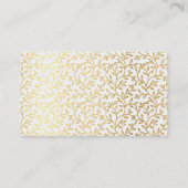 Carte De Visite MAIN MODERNE DESSINÉE Feuille FLORALE motif tache  (Dos)