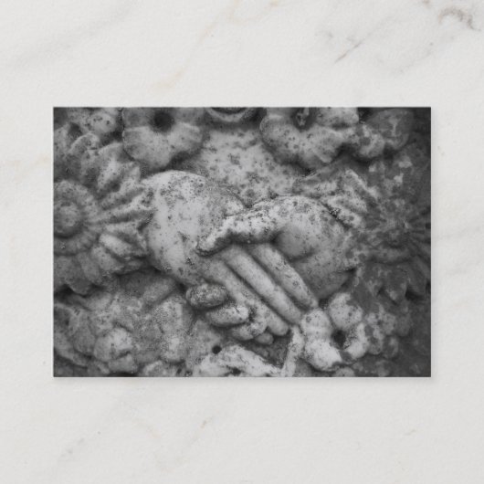 Carte De Visite Mains affectueuses (Devant)