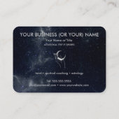 Carte De Visite Mains avec Lunes Cosmos Astrologie Tarot (Dos)