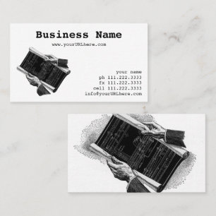 Carte De Visite Mains avec plans architecturaux bleus, entreprise