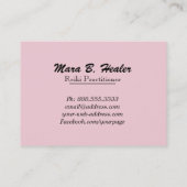 Carte De Visite Mains curatives de feuille d'or de Reiki de *~* (Dos)