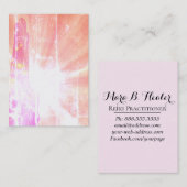 Carte De Visite Mains curatives d'énergie de *~* émettant l'amour (Devant / Derrière)