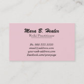 Carte De Visite Mains curatives d'or de *~* rayonnant l'énergie (Dos)