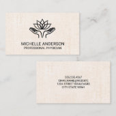 Carte De Visite Mains de guérison | Acupuncture | Réflexologie (Devant / Derrière)