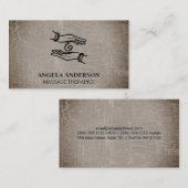 Carte De Visite Mains de guérison | Arrière - plan textuel (Devant / Derrière)