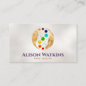 Carte De Visite Mains de guérison de l'énergie - Chakras (Devant)