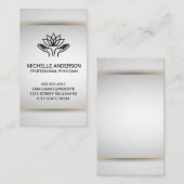 Carte De Visite Mains de guérison | Lotus (Devant / Derrière)