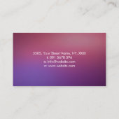 Carte De Visite Mains de guérison - Lunes - Mère de Pearl Business (Dos)