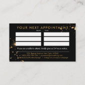 Carte De Visite Mains de manucure - illustration d'art de ligne -  (Dos)