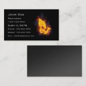 Carte De Visite Mains de prière ardentes (Devant / Derrière)