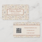 Carte De Visite Mains magiques avec yeux en code QR pastel (Devant / Derrière)