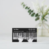 Carte De Visite Mains sur le clavier (Debout devant)