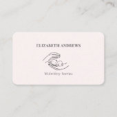 Carte De Visite Mains tenant un bébé simple-moderne (Devant)