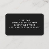 Carte De Visite Maintenance des ventes (Dos)