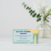 Carte De Visite Maintenance du pool bleu (Debout devant)