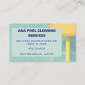Carte De Visite Maintenance du pool bleu (Devant)