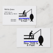 Carte De Visite Maintenant C'est un poisson (Devant / Derrière)