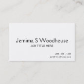 Carte De Visite Maintenez calme et mangez les petits gâteaux (Dos)