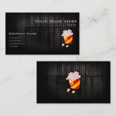 Carte De Visite Maïs éclaté grunge (Devant / Derrière)