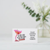 Carte De Visite ... mais il a de l'ALCOOL ! (Debout devant)