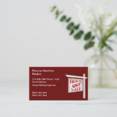 Carte De Visite Maison à vendre Immobilier (Debout devant)