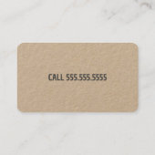 Carte De Visite Maison assis Kraft (Dos)