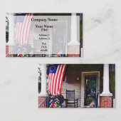 Carte De Visite Maison avec drapeau Betsy Ross (Devant / Derrière)