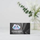 Carte De Visite Maison avec Garden Homes Maison moderne (Debout devant)