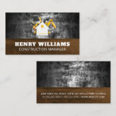 Carte De Visite Maison avec outils de construction (Devant / Derrière)