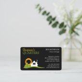 Carte De Visite Maison Blanche Bed and Breakfast noir B&B (Debout devant)