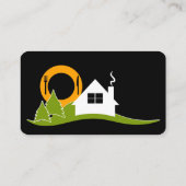 Carte De Visite Maison Blanche Bed and Breakfast noir B&B (Dos)