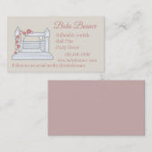 Carte De Visite Maison Blanche Bounce Location de Fête gonflable (Devant / Derrière)